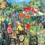 Acryl schilderij, Maya Wildevuur, Autun, 2007